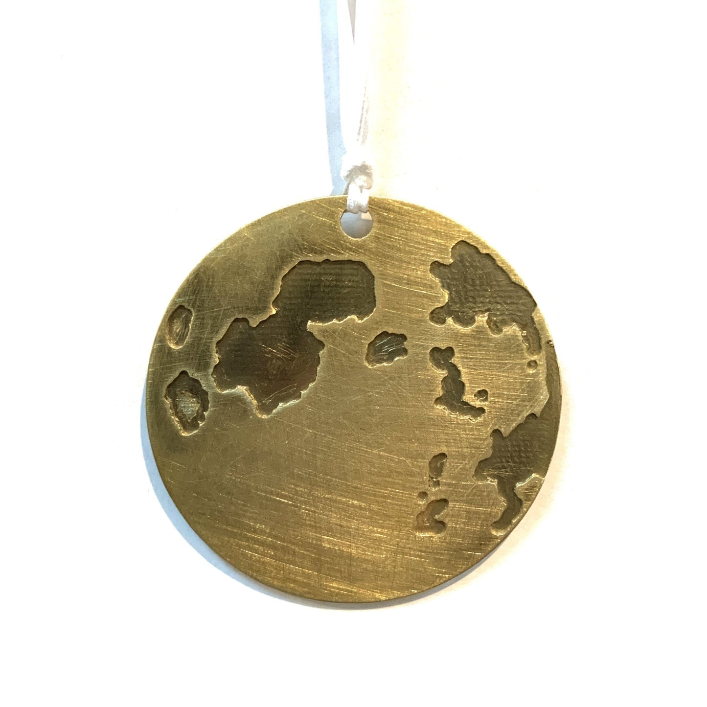 Full Moon Brass Ornament